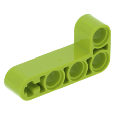 LEGO technic emelőkar 2×4 90°-ban hajlítva, lime (32140)