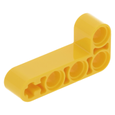 LEGO technic emelőkar 2×4 90°-ban hajlítva, sárga (32140)