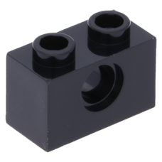 LEGO technic kocka lyukkal 1x2, fekete (3700)
