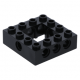 LEGO technic kocka 4×4 lyukakkal középen nyitott, fekete (32324)