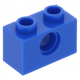 LEGO technic kocka lyukkal 1 × 2, kék (3700)