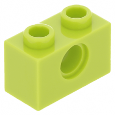 LEGO technic kocka lyukkal 1 × 2, lime (3700)