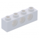 LEGO technic kocka lyukakkal 1 × 4, fehér (3701)