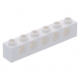 LEGO technic kocka lyukakkal 1×6, fehér (3894)