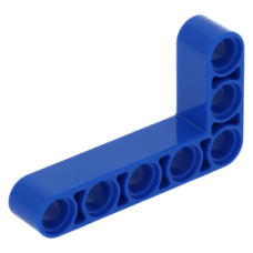 LEGO technic emelőkar 3×5 90°-ban hajlítva, kék (32526)
