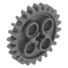 Eredeti, új LEGO technic fogaskerék 24 fogas, sötétszürke (3648/24505) - a működő szerkezetekhez
