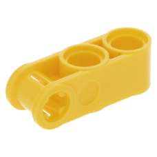 LEGO technic merőleges tengely és 2 pin csatlakozó 1×3 (keresztblokk), sárga (42003)