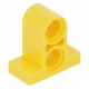 LEGO technic lapos elem 1×2 kettő merőleges pin-csatlakozóval, sárga (32530)