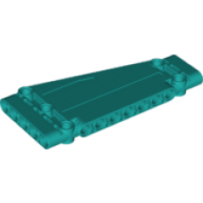 LEGO technic fal/panel elem 5×11×1 szárny alakú, sötét türkizkék (18945)