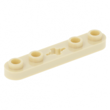 LEGO technic lapos elem 1×5 4 bütyökkel középen tengely csatlakozóval, sárgásbarna (32124)
