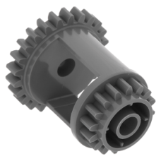 LEGO technic differenciálmű 24-16 fogas fogaskerékkel, sötétszürke (6573)