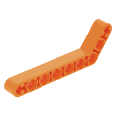 LEGO technic emelőkar 1×9 (7-3) hajlítva 53°-ban, narancssárga (32271)