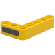 LEGO technic emelőkar 3×5 90°-ban hajlítva rács mintával, sárga (76934)