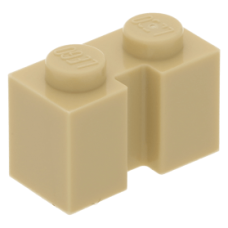 LEGO kocka 1x2 oldalán bevágással, sárgásbarna (4216) LEGO kocka 1x2 oldalán bevágással, sárgásbarna (4216)
