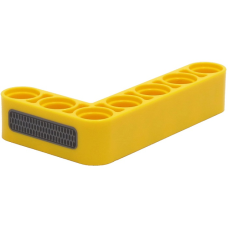 LEGO technic emelőkar 3×5 90°-ban hajlítva rács mintával, sárga (76934)