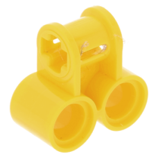 LEGO technic merőleges tengely és 2 pin csatlakozó 2×1 (keresztblokk), sárga (32291)