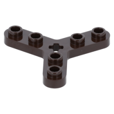 LEGO technic rotor 3 lapáttal és 6 bütyökkel (propeller), sötétbarna (32125)