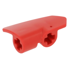 LEGO technic fal/panel elem balos #7 'A'oldal 2×3, piros (2387)