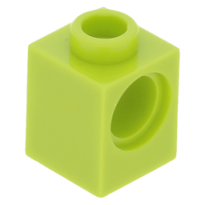 LEGO technic kocka lyukkal 1 × 1, lime (6541)
