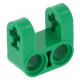 LEGO technic merőleges tengely és pin csatlakozó villás 2×2 (keresztblokk), zöld (69819)