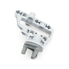 LEGO technic kerékcsapágyaljzat keretblokk  6.5×3×4 keréktartóval, világosszürke-sötétszürke (92908c01) --- Debrecenben raktáron!