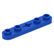 LEGO technic lapos elem 1×5 4 bütyökkel középen tengely csatlakozóval, kék (32124)
