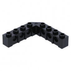 LEGO technic kocka 5×5 sarok lyukakkal, fekete (32555)