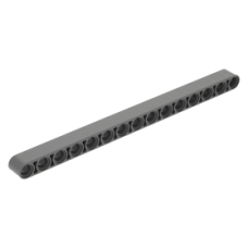 LEGO technic emelőkar 1x15, sötétszürke (32278)