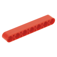 LEGO technic emelőkar 1×7, piros (32524)