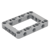 LEGO technic emelőkar 5×7 keret, világosszürke (64179)