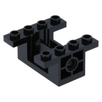 LEGO technic fogaskeréktartó 4×4×1 2/3, fekete (6585)
