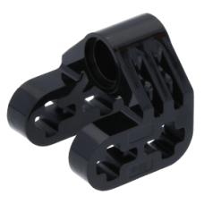 LEGO technic merőleges pin és ikertengely csatlakozó 2×2×2 hasított (keresztblokk), fekete (92907)