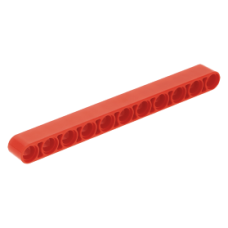 Eredeti, új LEGO technic emelőkar 1×11, piros (32525) - a működő szerkezetekhez