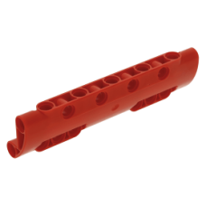 LEGO technic fal/panel elem íves 11×3 pin csatlakozókkal, piros (11954)