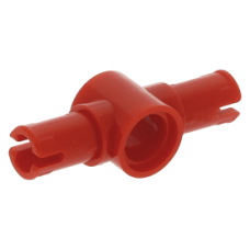 LEGO technic 2 db pin középen pin csatlakozóval 3 hosszú, piros (87082)