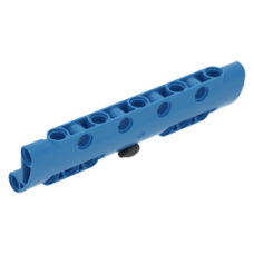 LEGO technic fal/panel elem íves 11×3 pin csatlakozókkal, sötét azúrkék (11954)