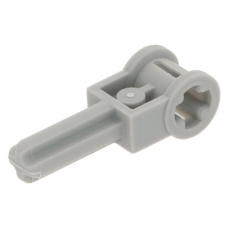 LEGO technic tengely 1.5 hosszú végén merőleges tengely csatlakozóval, világosszürke (6553)