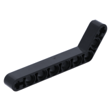 LEGO technic emelőkar 1x9 (7-3) hajlítva 53°-ban, fekete (32271)