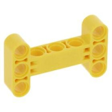 LEGO technic emelőkar merőleges 3x5 H-alakú, sárga (14720)