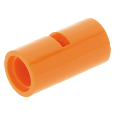LEGO technic henger pin csatlakozó (2L) középen vágással, narancssárga (62462)