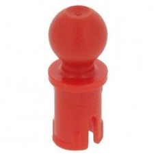 LEGO technic pin csatlakozó egyik végén gömbbel, piros (6628)