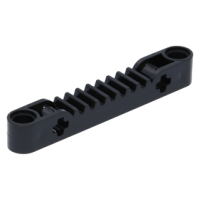 LEGO technic fogaskerék 1x7 tengely és pin csatlakozóval, fekete (87761)