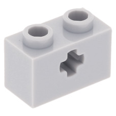 LEGO technic kocka tengely lyukkal 1x2, világosszürke (32064) LEGO technic kocka tengely lyukkal 1x2, világosszürke (32064)