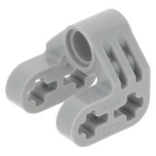 LEGO technic merőleges pin és ikertengely csatlakozó 2×2×2 hasított (keresztblokk), világosszürke (92907)