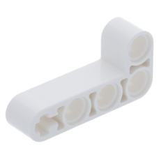 LEGO technic emelőkar 2x4 90°-ban hajlítva, fehér (32140)