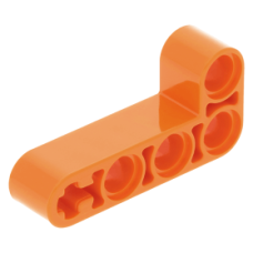 LEGO technic emelőkar 2×4 90°-ban hajlítva, narancssárga (32140)