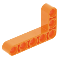 LEGO technic emelőkar 3×5 90°-ban hajlítva, narancssárga (32526)