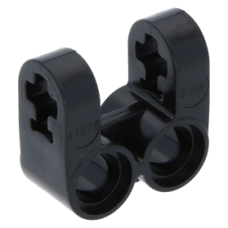 LEGO technic merőleges tengely és dupla pin csatlakozó 2×2 (keresztblokk), fekete (41678)
