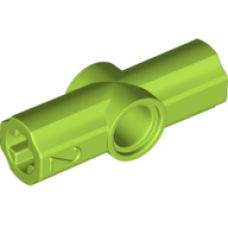 LEGO technic 180°-os tengely és pin csatlakozó #2, lime (32034)