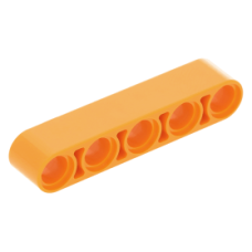 LEGO technic emelőkar 1×5, narancssárga (32316)